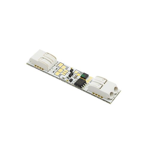 Stmievač pre LED pásiky pod tlačidlo, 9A, 12 / 24V, reg. 1-10V, NC + NO, analóg, pre vstavanie