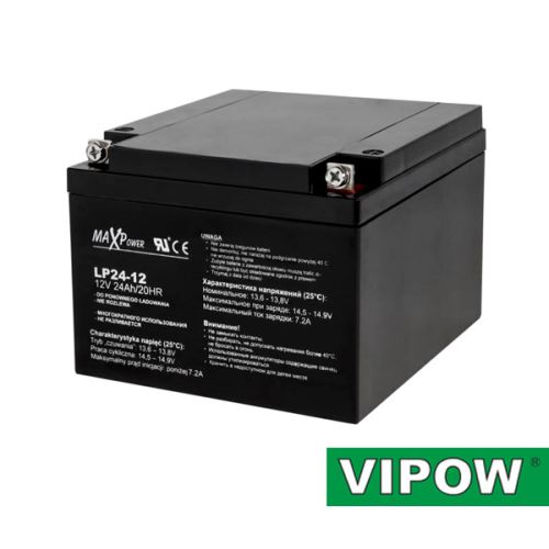 Baterie olověná 12V 24Ah REBEL BAT0406