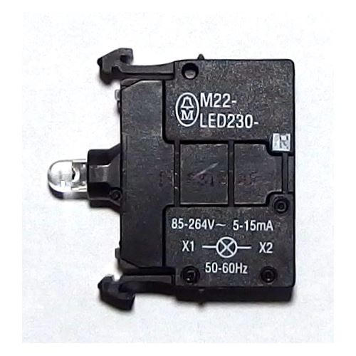 M22-LED230-R 230V kontrolka (červená)