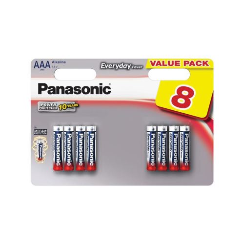 Baterie AAA (R03) alkalická PANASONIC Everyday Power 8ks / blistr