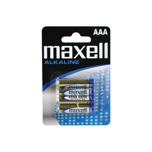 Batéria AAA (R03) alkalická MAXELL 4ks/blister