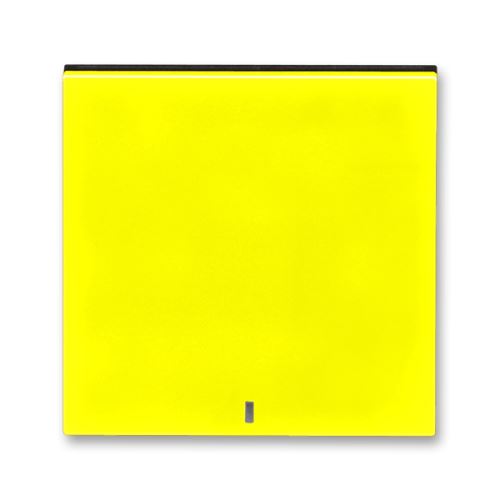 Kryt jednoduchý s čirým průzorem, žlutá/kouřová černá, ABB Levit 3559H-A00653 64