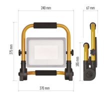 LED reflektor prenosný, 51W neutrálna biela (5)