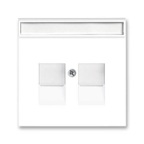 Kryt zásuvky komunikačné, biela / ľadová biela, ABB Neo 5014-A11018 01