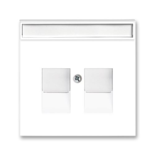 Kryt zásuvky komunikační, bílá/ledová bílá, ABB Neo 5014M-A11018 01