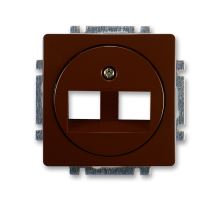 Kryt zásuvky komunikační se třmenem, hnědá, ABB Swing / Swing L 5014G-A01018 H1