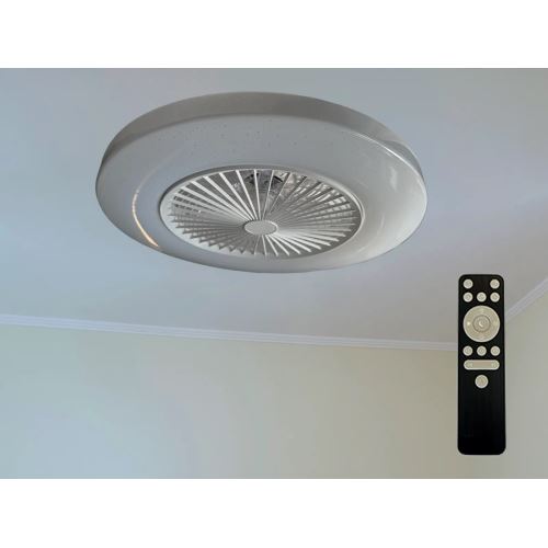 LED svítidlo + stropní ventilátor STAR + dálkový ovladač 72W - LCL6350