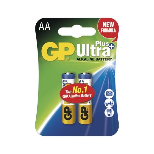 Alkalická batéria GP Ultra Plus LR6 (AA), blister