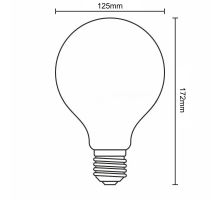LED Filament BIELÝ 13W - G125 / E27 / 3000K - ZWF105 (7)