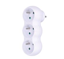 Solight rozbočka s podpěrou, 3 x 10A, bílá Solight rozbočka s podpěrou, 3 x 10A, bílá