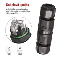 Kabelová spojka plastová IP68 (2)