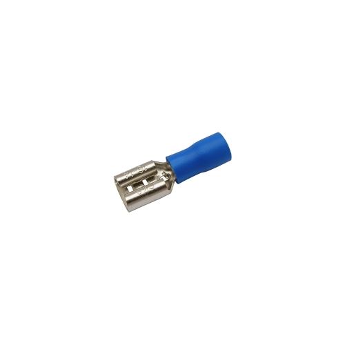 Zdierka faston 6.3mm, vodič 1.5-2.5mm modrá