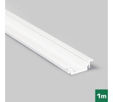 AL profil FKU12 BC/UX pro LED, bez plexi, 1m, bílý