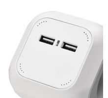Rozbočovací kostka s prodl. přívodem, 2 USB,4Z.,1,9m,FRENCH (7)