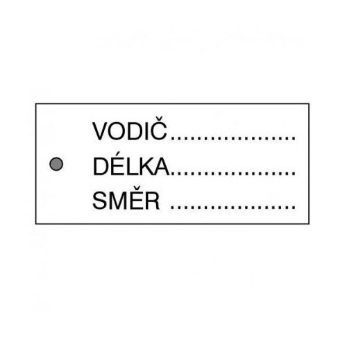 štítek-směr kabelu