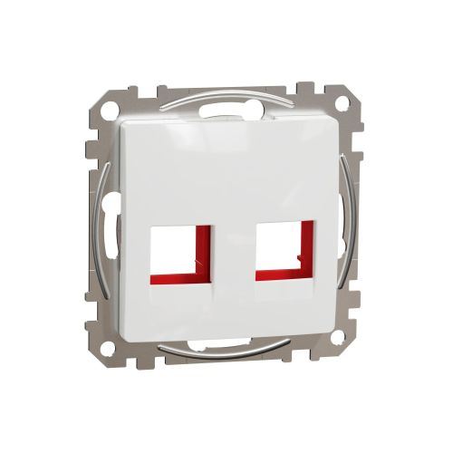 Sedna Design kryt zásuvky dátovej 2-násobný KRONE Cat.5e-6 UTP biela