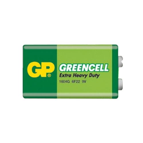 Baterie 6F22 (9V) Zn-Cl GP Greencell 1ks / shrink