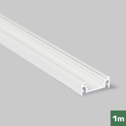 AL profil FKU11 BC/UX pro LED, bez plexi, 1m, bílý