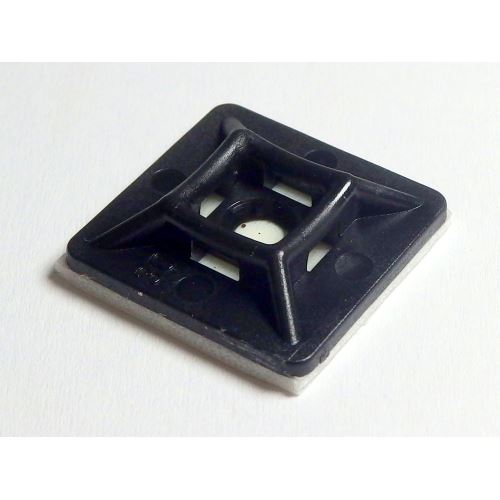 Upevňovací podstavec 19x19x5 mm černá