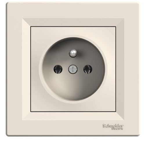 ASFORA ZASUVKA 2P+PE EPH2800123 CREAM