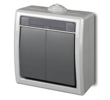 ATLAS IP55 Spínač sériový č.5, sivý ATLAS IP55 Spínač sériový č.5, sivý