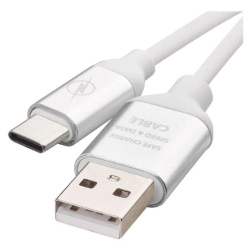 USB kábel 2.0 A / M - C / M 1m biely