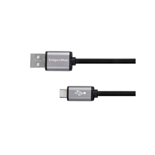 Kabel KRUGER & MATZ KM1239 Basic USB/USB-C 1m Black