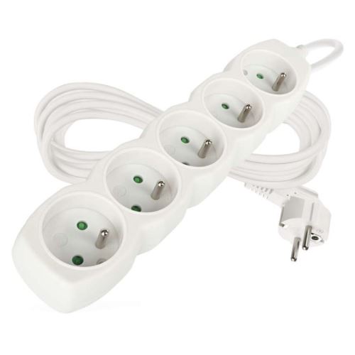 Prodlužovací kabel 5 zásuvek 5m 3x 1,5mm