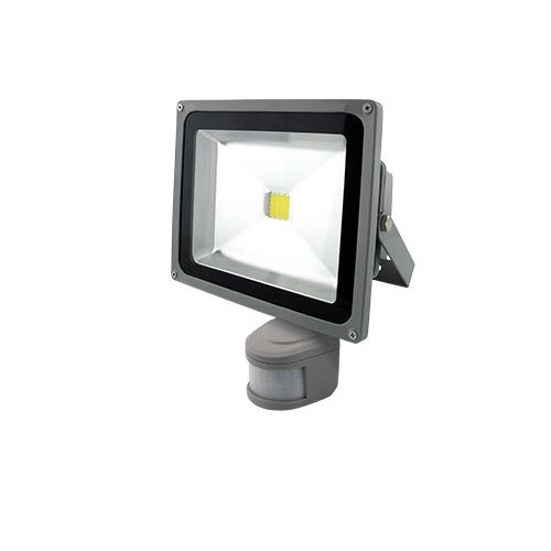LED reflektor Classic PIR COB 30W šedý, 5500K