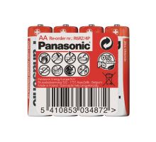 Baterie AA (R6) Zn-Cl PANASONIC Red 4ks / shrink Baterie AA (R6) Zn-Cl PANASONIC Red 4ks / shrink