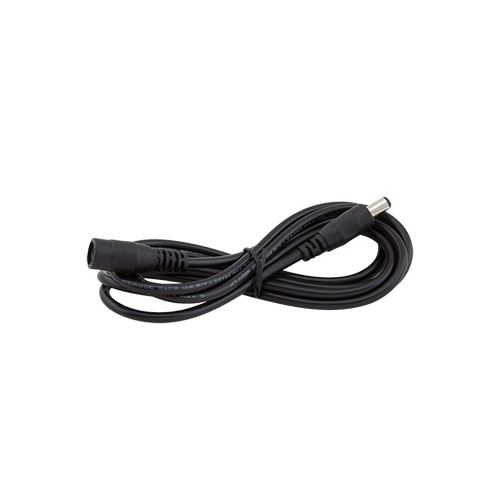 Prodlužovací kabel s konektory DC 5,5 x 2,1mm, vidlice + zásuvka, 150cm, černá