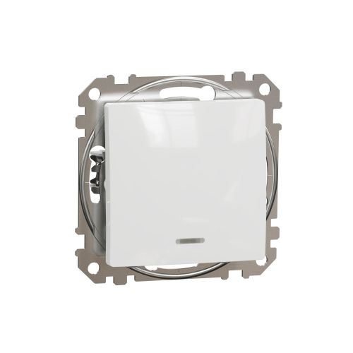 Sedna Design spínač 2Ss bezšroubový 16A bílá