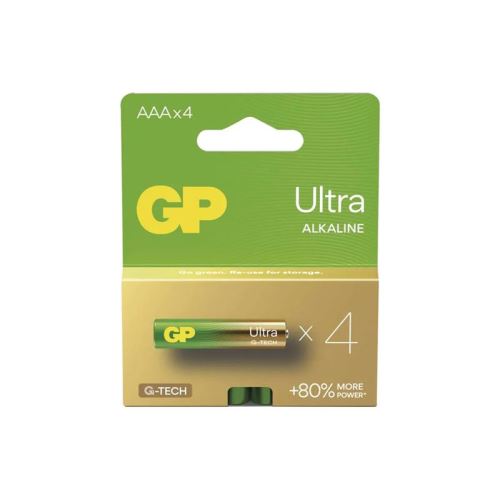 Baterie AAA (R03) alkalická GP Ultra 4ks