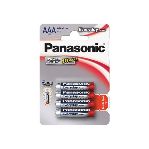 Baterie AAA (R03) alkalická PANASONIC Everyday Power 4ks / blistr