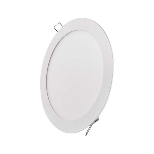 LED panel 220mm, kruhový zabudovateľný biely, 18W teplá biela