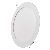 LED panel 220mm, kruhový zabudovateľný biely, 18W teplá biela