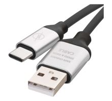 USB kábel 2.0 A / M - C / M 1m čierny