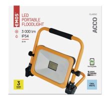 LED reflektor ACCO nabíjecí přenosný, 30 W studená bílá (13)
