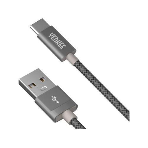 Kábel YENKEE YCU 301 GY USB A 2.0/USB C 1m šedý