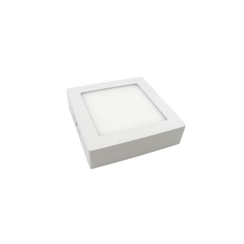 LED svietidlo prísahe, štvorcové, 12W, 4500 K, strieborné