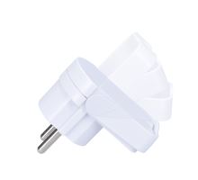 Solight zástrčka úhlová, nízký profil od stěny, IP20, bílá (2)