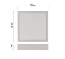 LED přisazené svítidlo NEXXO, čtvercové, bílé, 21W, se změnou CCT (3)
