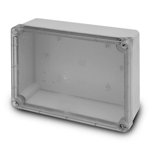 Krabice AcquaBOX 3044 IP55 235x182x95mm průhledné víko, hladké boky