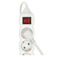 Prodlužovací kabel 5 m / 6 zásuvek / s vypínačem / bílý / PVC / 1,5 mm2 (8)