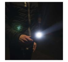 LED svietidlo kovová, 500 lm, 4 × AAA, FOKUS