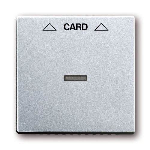Kryt spínače kartového, hliníková stříbrná, ABB Future linear 2CKA001710A3670