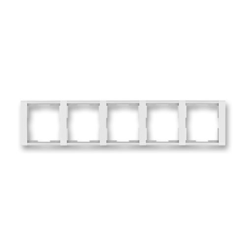 Rámeček pětinásobný, vodorovný, bílá/ledová bílá, ABB Element, Time 3901F-A00150 01