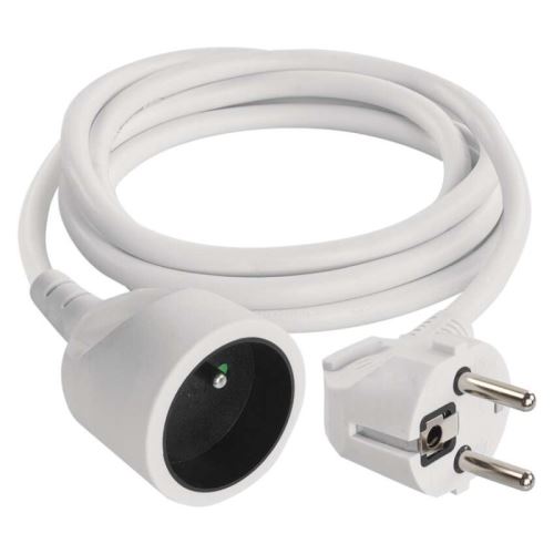 Prodlužovací kabel spojka 1,5m, bílý