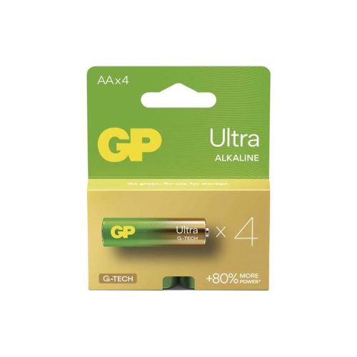 Baterie AA (R6) alkalická GP Ultra 4ks