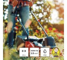 Gumový prodlužovací kabel spojka 10m 2Z 3x 1,5mm, IP44 černý (3)